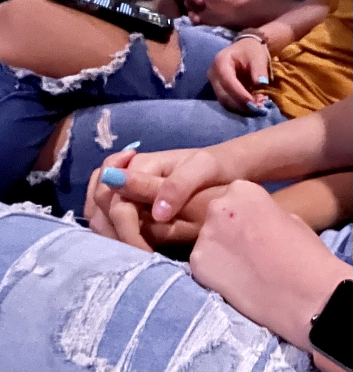 I’m thankful for my girls and the love they have for each other.  6 years apart… but the bond is strong!❤️ #sisters #family #bond (This literally happens every week in church)