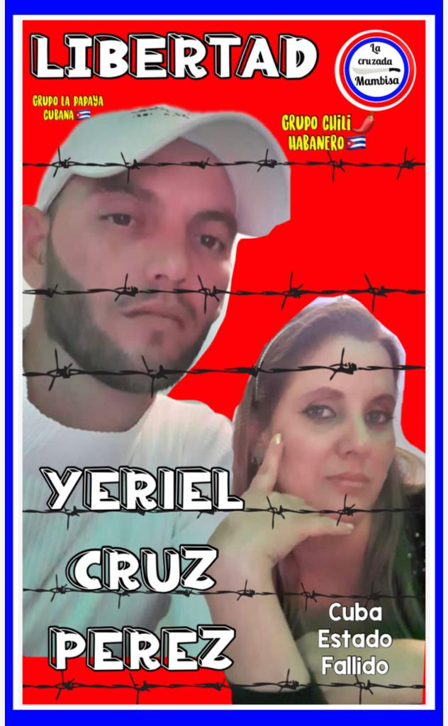 libertad para mi esposo yeriel cruz manifestante del 11 julio preso politico y de conciencia  sin pruebas no hay delito y gritar libertad cambio no es delito basta ya queremos justicia #encubahaypresospoliticos
#hastaqueseanlibres
#CubaDeLuto #LibertadParaLosPresosPoliticos