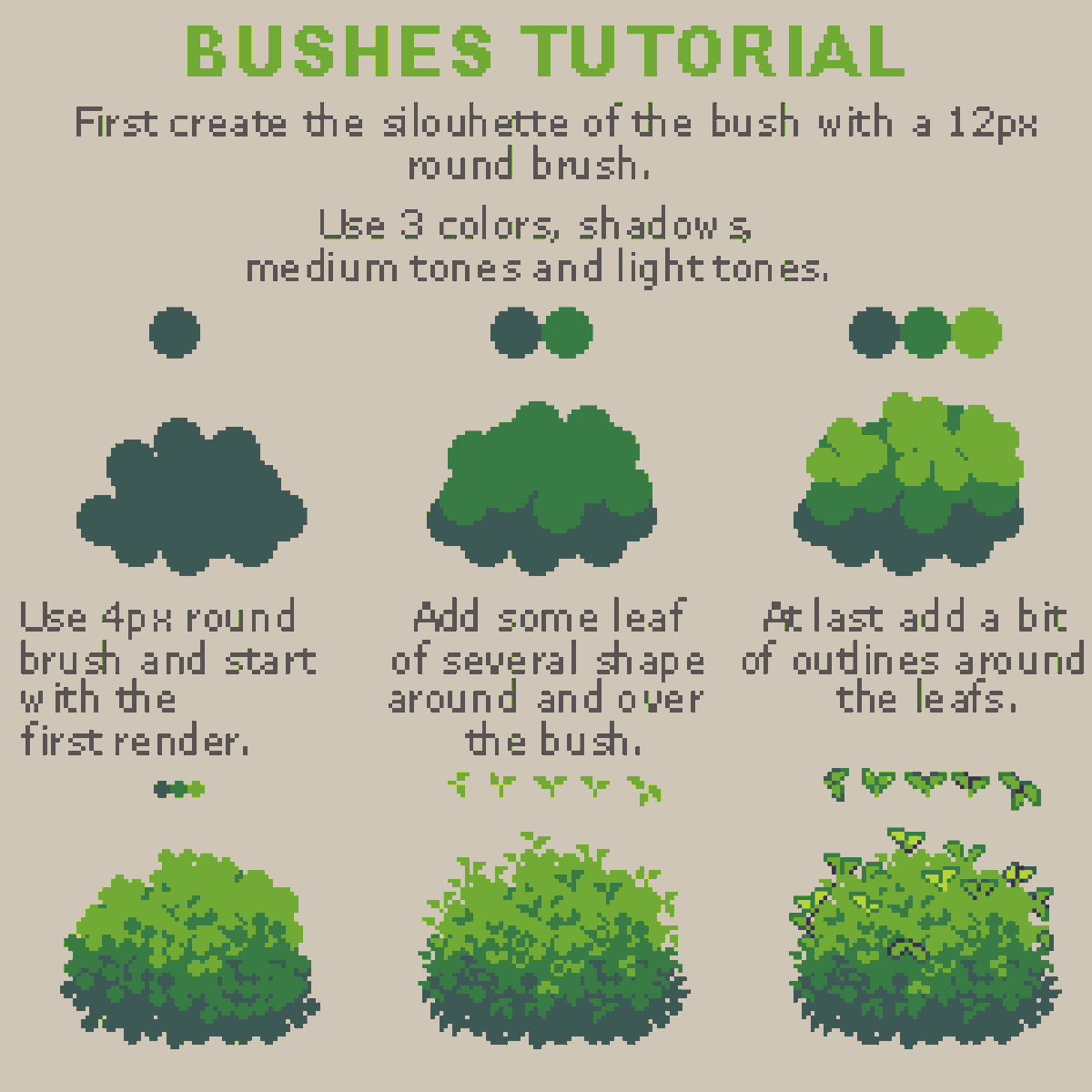 MossyPixe's tweet image. 🌿I just released my first tutorial on my ko-fi page! Someone asked to me if I ever did one, and so, I made it💚 You can find it below or download it at this link: ko-fi.com/album/-Tutoria…
#pixelart #tutorial