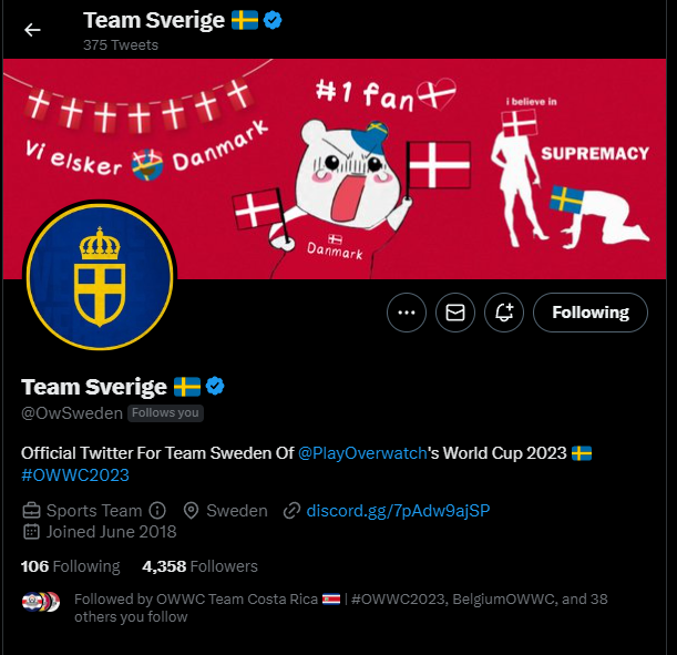 Danmark 🇩🇰 OW-landsholdet tweet media