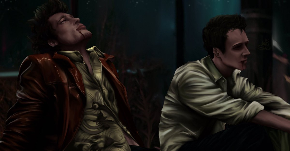 forgot to post this… #FightClub #BradPitt #EdwardNorton