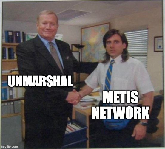 Parul484's tweet photo. 1/12 ๐ค @unmarshal has partnered with @MetisDAO Network, providing developers with powerful backend APIs and smart contract indexing for fast and easy deployment on the #Metisblockchain. https://t.co/JKArhTnkre