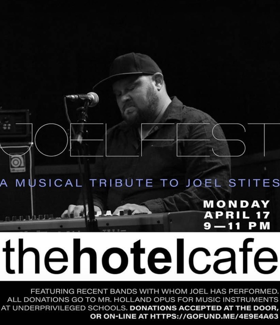 Grant Hill (@granthillmusic) on Twitter photo JoelFest 
Monday 4/17
<a href="/thehotelcafe/">Hotel Cafe</a> 
9-11pm
#JoelFest
#MOSmusic JoelFest 
Monday 4/17
<a href="/thehotelcafe/">Hotel Cafe</a> 
9-11pm
#JoelFest
#MOSmusic