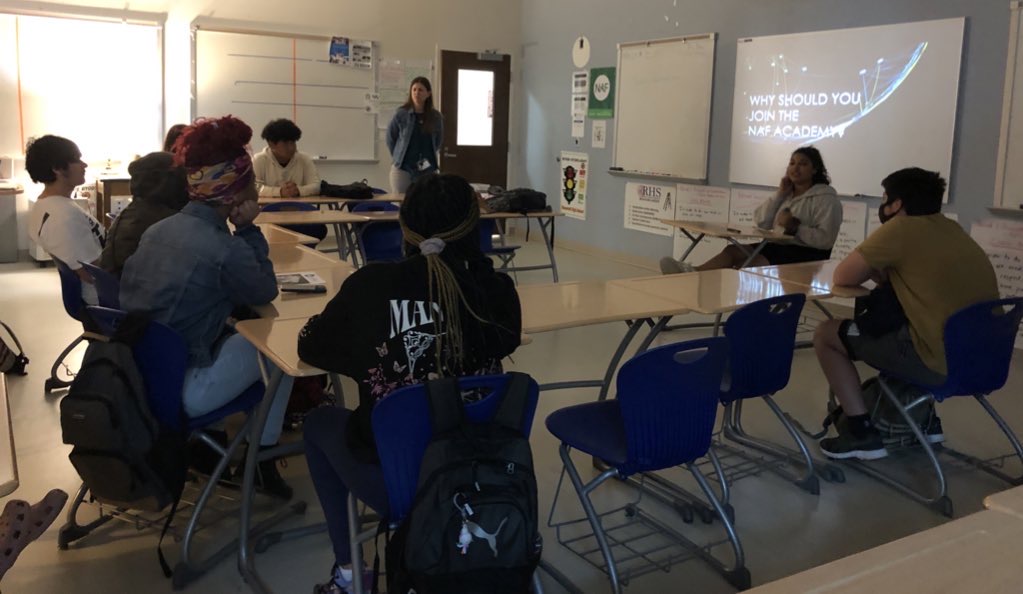 Last week Ms. Beer held an information session for students interested in joining <a href="/RooseveltHSDC/">Roosevelt HS DC</a>'s Global Service and Diplomacy <a href="/NAFCareerAcads/">NAF</a> Academy. During the session Jurianny, one of our citizen diplomats, shared the benefits of being in the academy. #BeFutureReady