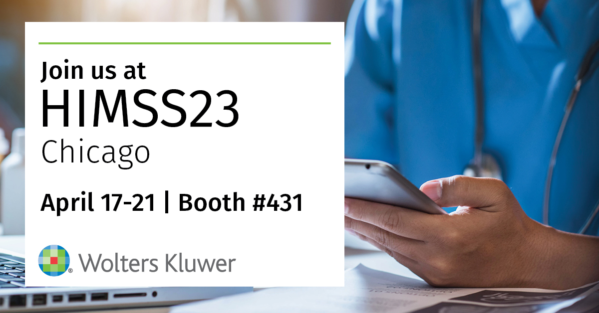 UpToDate's tweet photo. Attending #HIMSS23? Be sure to stop by our booth #431 to discover the latest innovations in Digital Health Architect™ Consumer Education Suite, #Emmi, #UpToDate, #Lexicomp, and #MediSpan. Schedule a meeting to talk with our industry-leading experts. https://t.co/npZjgdhlCu https://t.co/IqGhDJQyGq