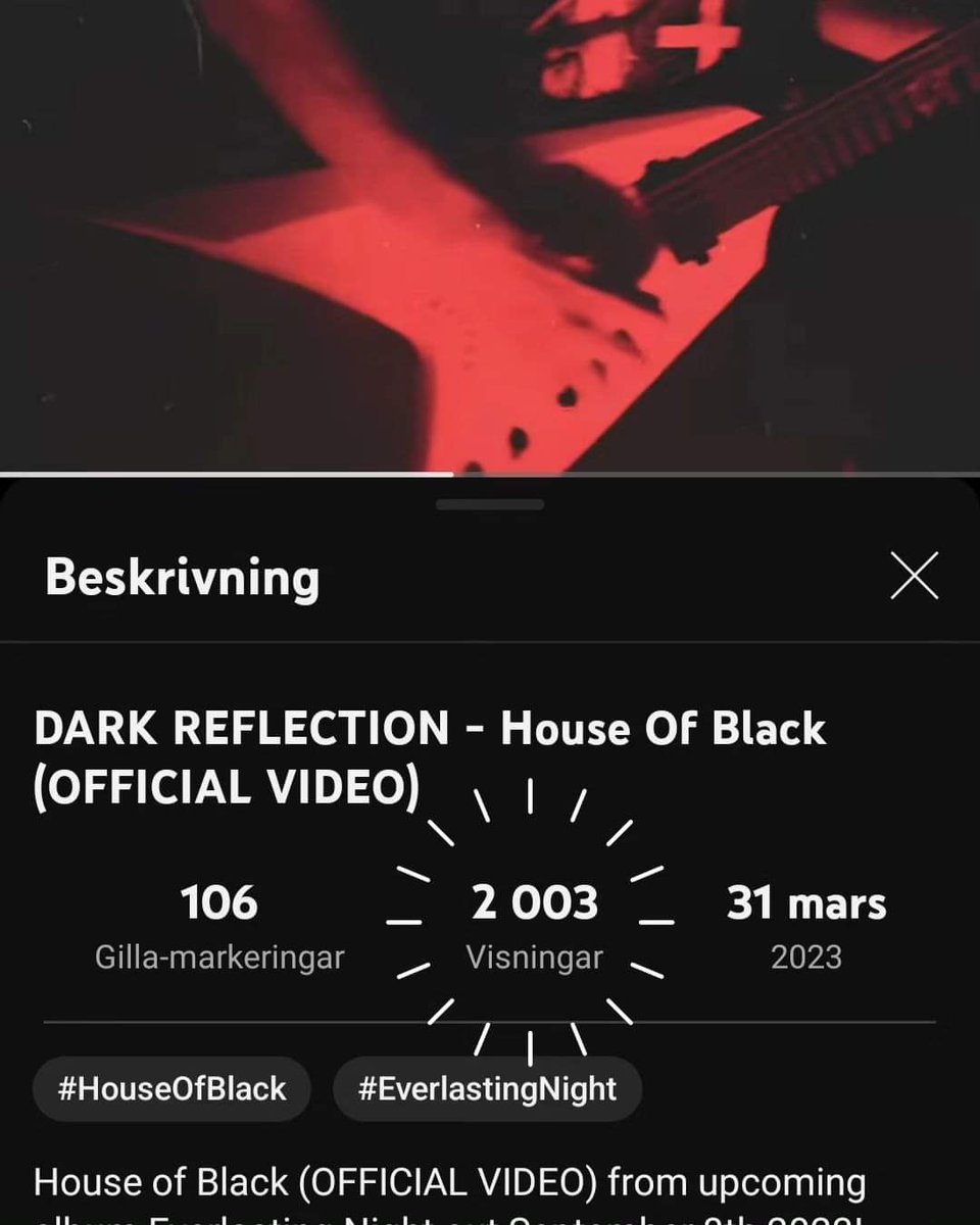 GrindtoDeath's tweet photo. Dark Reflection - House of Black just passed 2000 views on YouTube in just over two weeks.
Thank you all for watching!
#DarkReflection #HouseOfBlack #EverlastingNight #MelodicDeathMetal https://t.co/Qy4Bc2PQFX