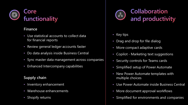 With #MSDyn365BC 2023 release wave 1, we enhanced the core functionality and added client capabilities supporting users in carrying out their daily tasks faster 🥳 #DirectionsNA2023