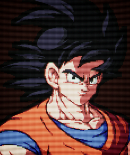 me pinto remakear el retrato de victoria de goku base de hyper dbz
#pixelart