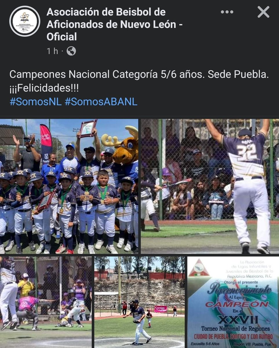 Otro título para Nuevo León, ahora en la categoría 5/6 años!!!

#TierraDeCampeones
