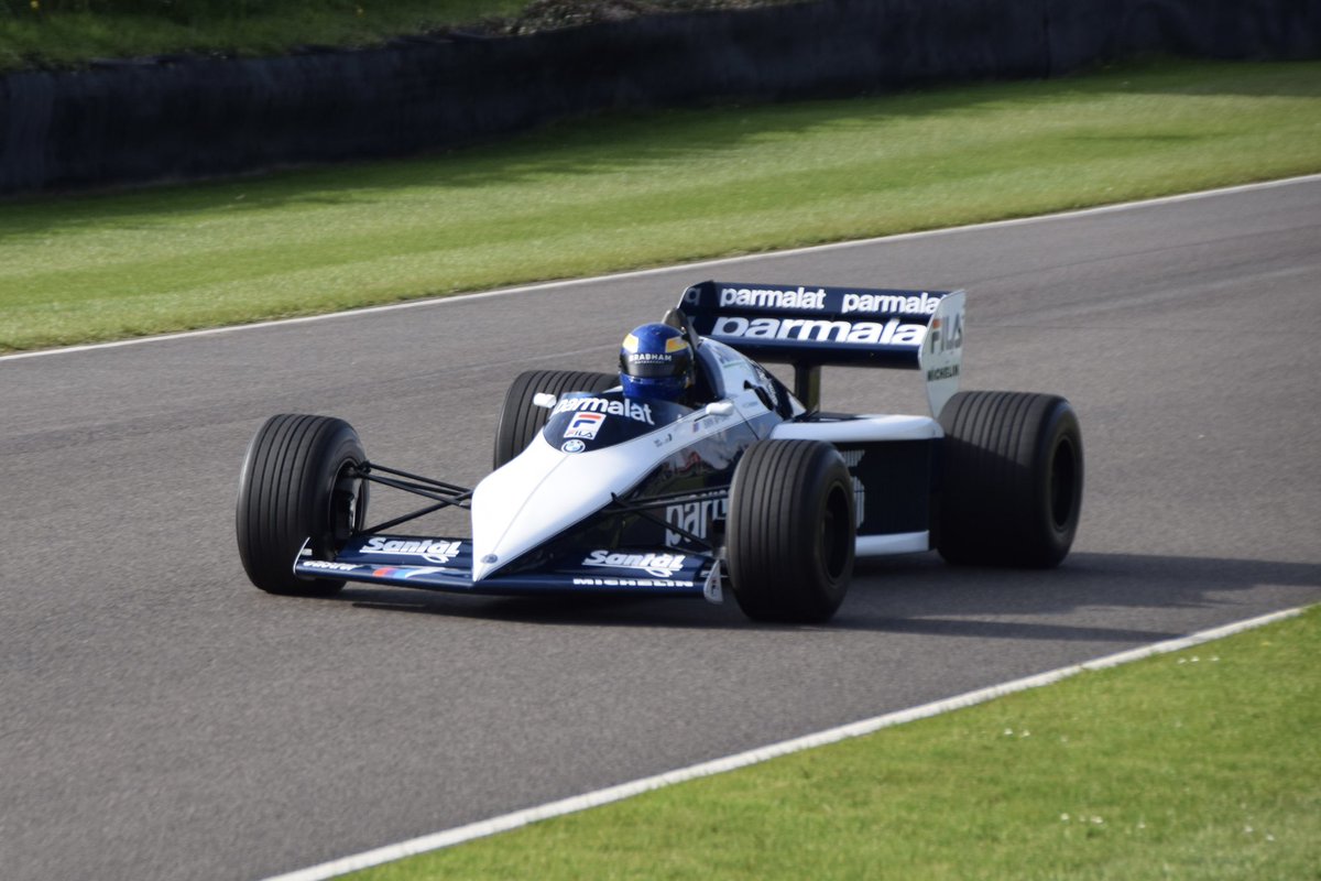 DanielFullerS's tweet photo. The Brabham BT52, a rare appearance of both cars today at Goodwood #MM80 The only car to get under 60 seconds a lap in the hands of Nelson Piquet https://t.co/bJYpjpcnQM
