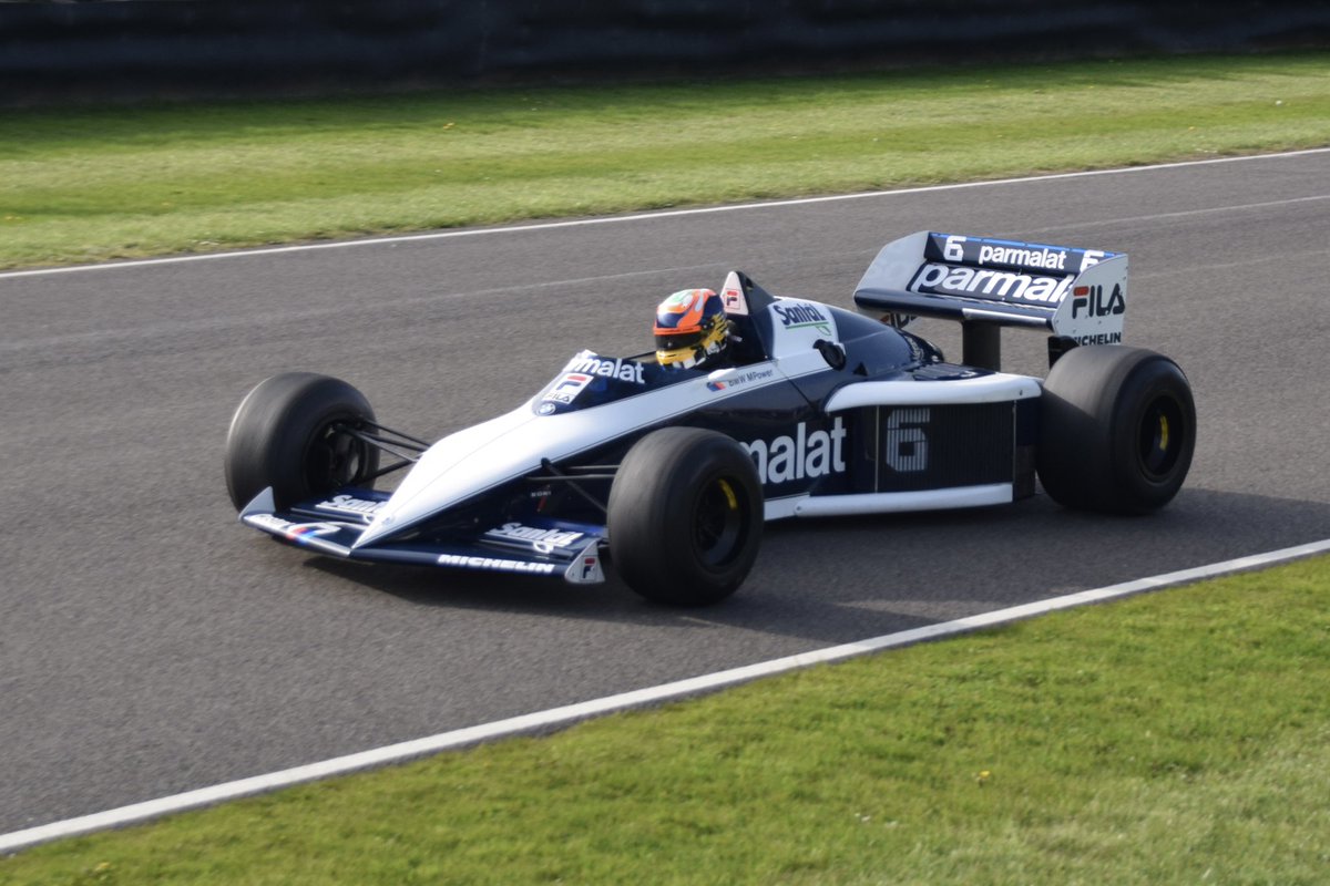 DanielFullerS's tweet photo. The Brabham BT52, a rare appearance of both cars today at Goodwood #MM80 The only car to get under 60 seconds a lap in the hands of Nelson Piquet https://t.co/bJYpjpcnQM