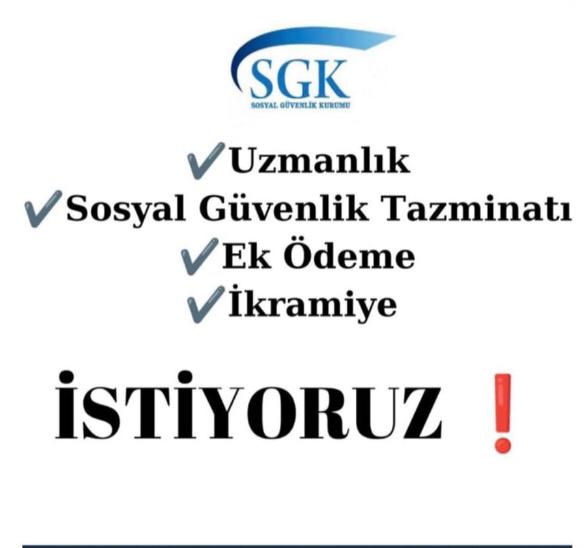 Prim tahakkuk komisyonunda görev yapan çalışanlarımız hiç bir ücret almazken vergi dairesindekiler vergi uzlaşma komisyonu karşılığı ücret almaktadırlar.. Bizler Adalet istiyoruz.
#SGKtekyürek