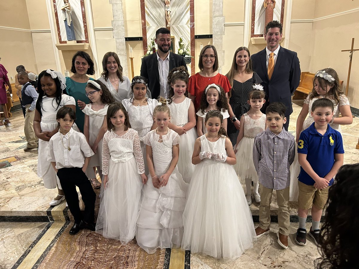 Congratulations to our students who received their First Communion today! May God continue to guide you.