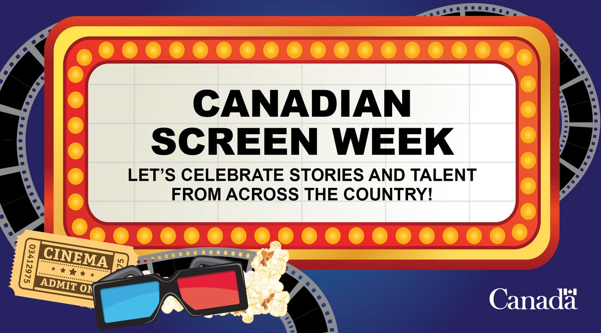CdnHeritage's tweet photo. With the end of #CanadianScreenWeek, we hope you continue to discover new Canadian stories today and every day.
Be sure to check out @Telefilm_Canadaβs #WhereToWatch monthly and past collections of Canadian content!
π: https://t.co/fepob2phqr https://t.co/KOiahyETby