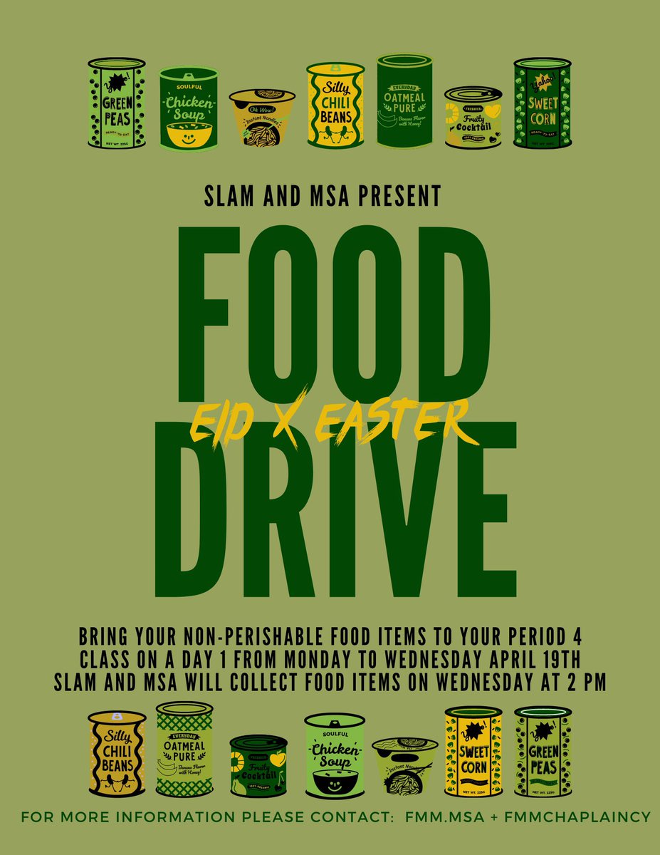 SLAM and MSA are proud to present our Easter and Ramadhan collaboration! Let us all take the time to reflect during the sacred times of Ramadhan and Easter to support the less fortunate, celebrating our shared values of giving and charity💙 <a href="/FMMtweets/">FMM-IB World School</a> <a href="/fmm_msa/">Muslim Students Association</a>