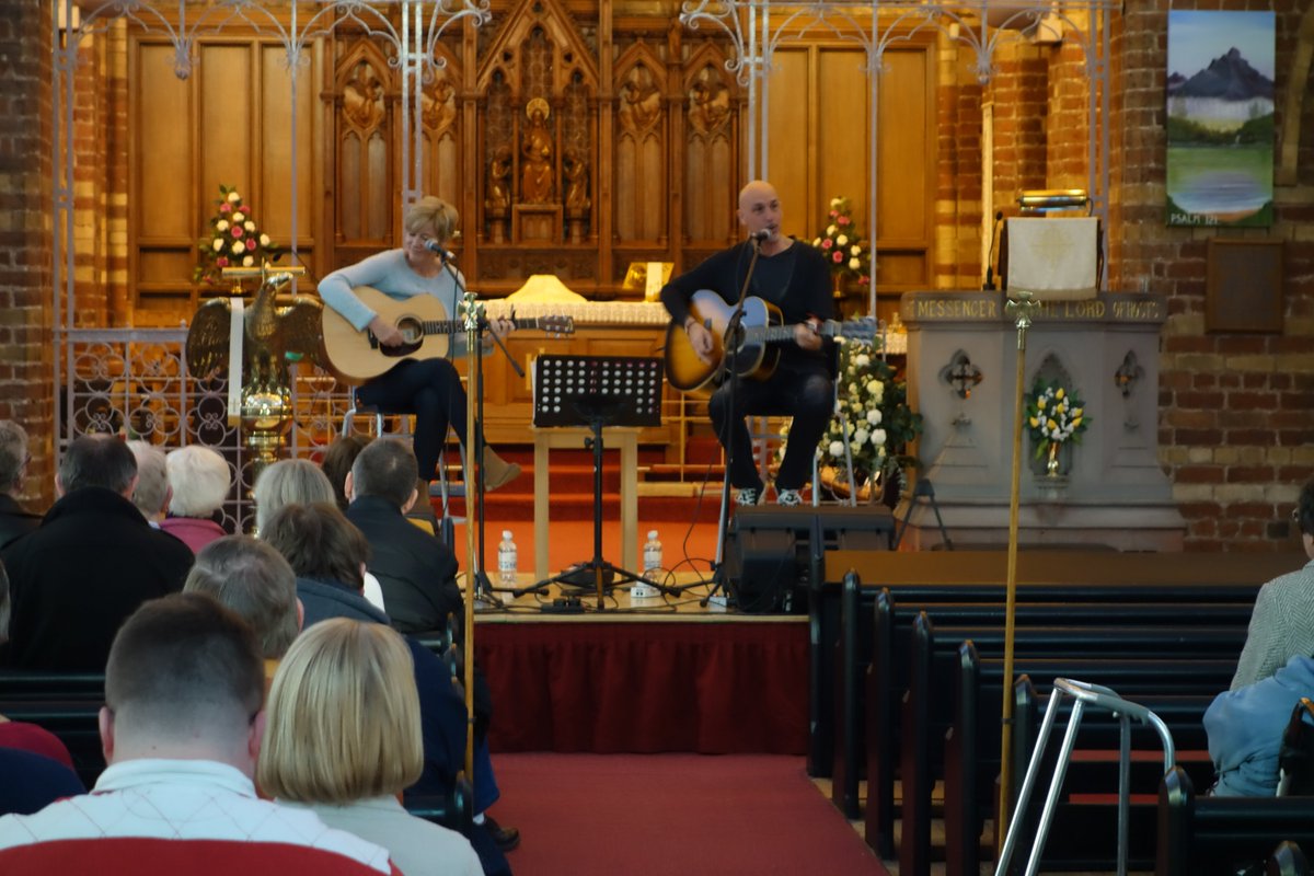 stjohnravenhead's tweet photo. On this day in 2016 - @NoelandTricia were with us at St John's Church to give a concert. https://t.co/7BWVv2yyas