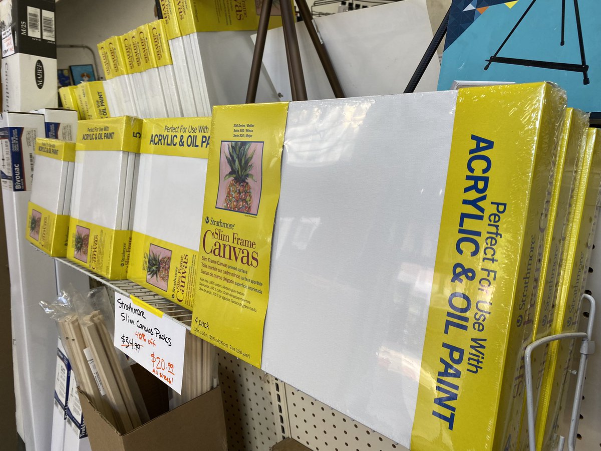 RawMaterials's tweet photo. ⚡️FLASH SALE⚡️ Strathmore Slim Frame Canvases 💥ON SALE at 40% OFF💥 All sizes/packs on sale for $20.99. 🤯 Ideal for artists of all skill levels. 

https://t.co/pH8bWD6cCY 
#FlashSale #Art #Artists #ArtSupplies #ArtSupplyStore #DTLA #LosAngeles #DowntownLA #LAFashionDistrict https://t.co/uVozCBMoLk