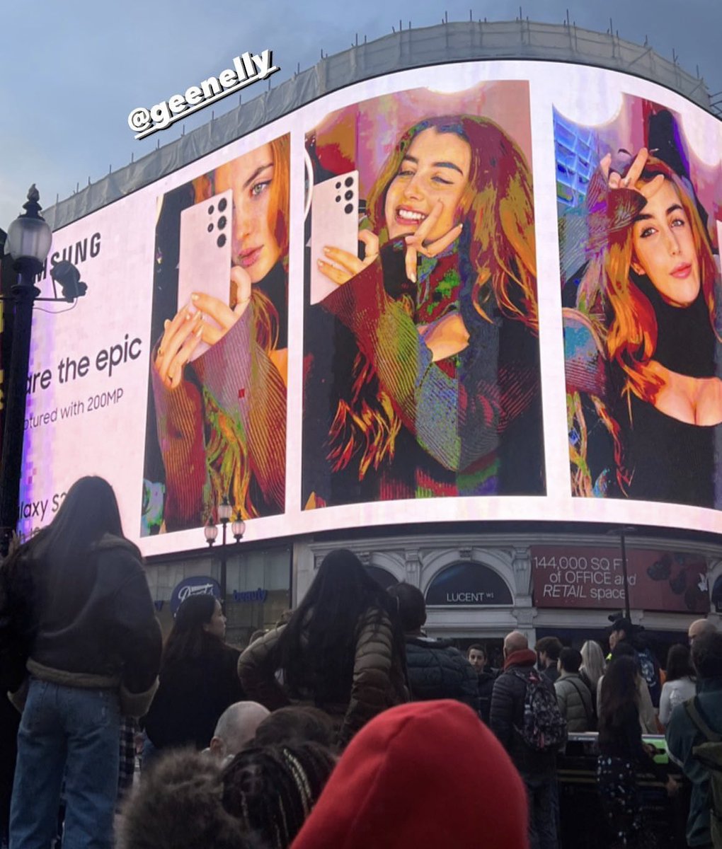 No big deal I’m just on a billboard in Piccadilly Circus