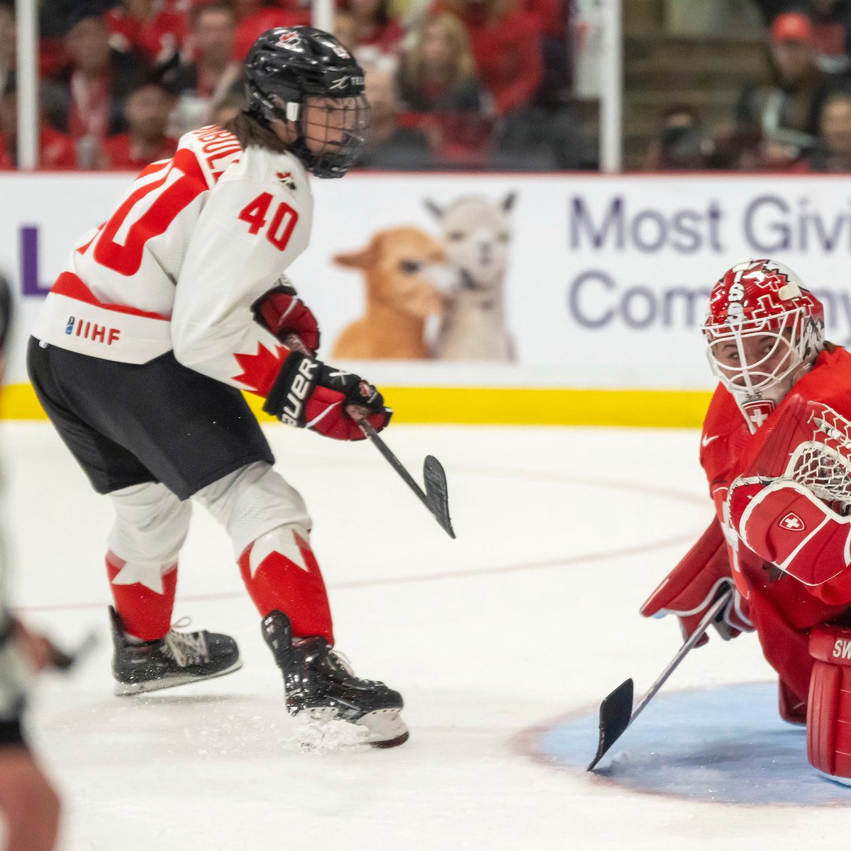 It’s championship Sunday at the <a href="/IIHFHockey/">IIHF</a> #WomensWorlds! 😄 Where will you be watching 👀 from? 🤔 

Before #TeamCanada 🇨🇦 takes on USA 🇺🇸 in a gold-medal rematch at 7 p.m. ET, catch up on their semifinal victory over Switzerland ➡️ bit.ly/3UE9TnY
