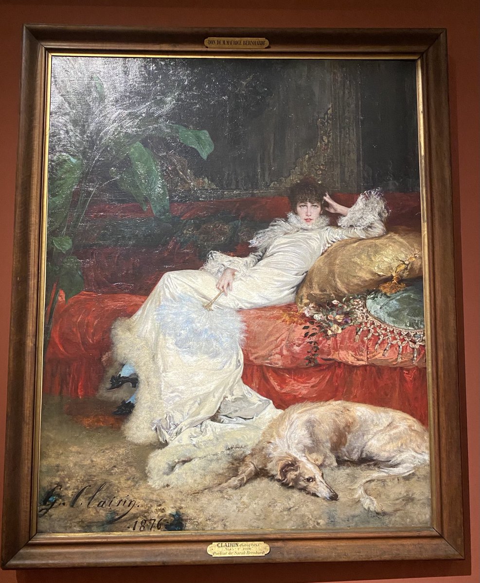 AHiribarrondo's tweet photo. « Rien n’est impossible, il faut le risquer » ~ #SarahBernhardt   [1844-1923] . Signature : « Sarah Bernhardt quand même » = sculptrice, actrice, peintre, ecrivaine, directrice, comédienne, star ⭐️ @PetitPalais_⁩ #exposarahbernhardt #toDare #toShare #toCare #Leadership https://t.co/Lndv4pi4vW