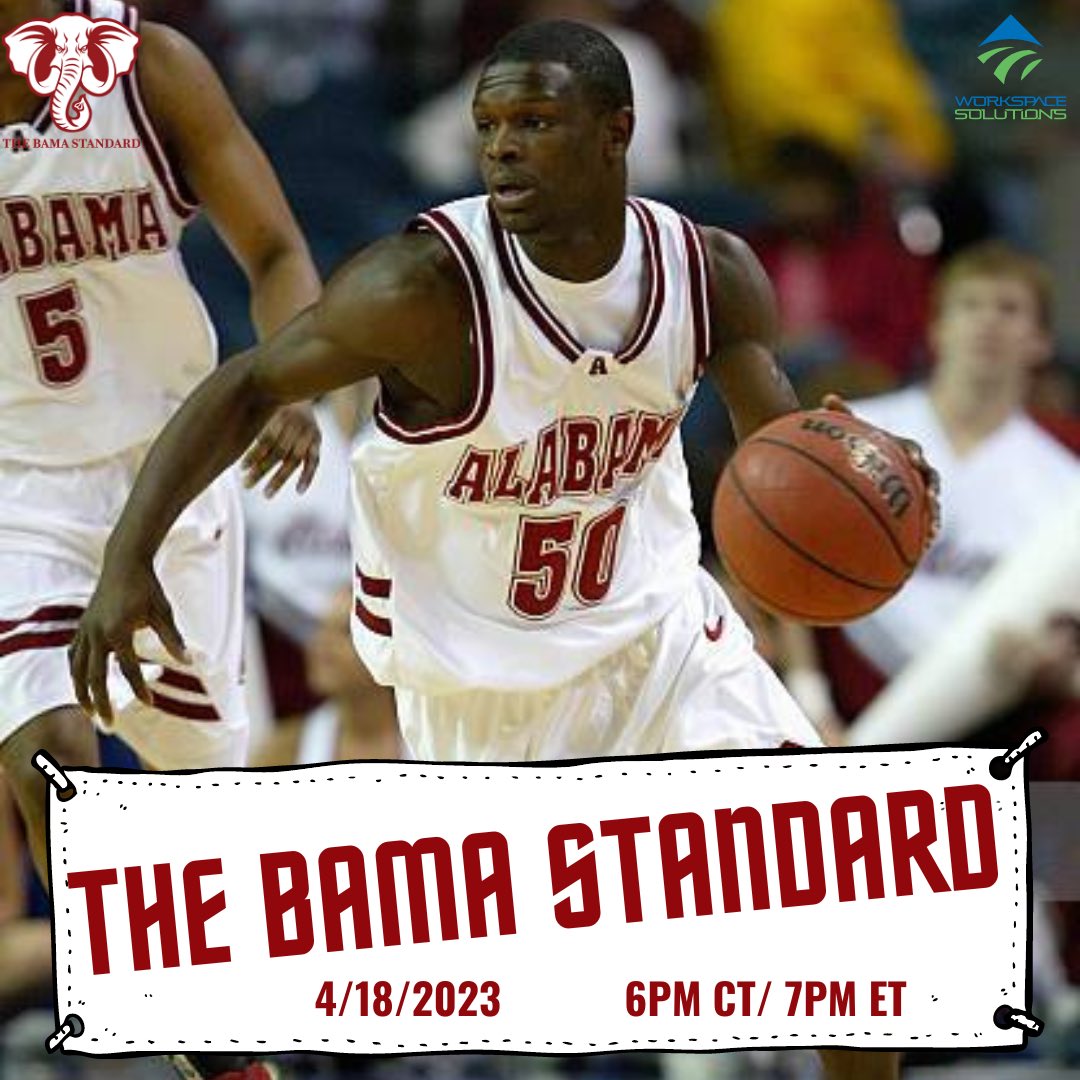 TUESDAY (4/18): “The Bama Standard” welcomes @AlabamaMBB legend and newly hired @KSUOWLSMBB head coach @AntoinePettway to the show!

Watch: youtube.com/@thebamastanda…

#CollegeBasketball #RollTide #AlabamaBasketball