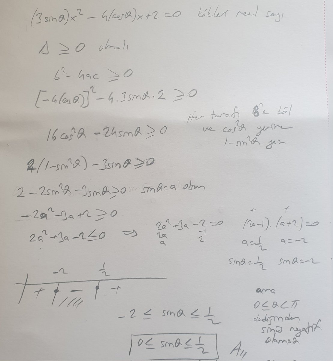 #aytmatematik trigonometri soru ve çözümü