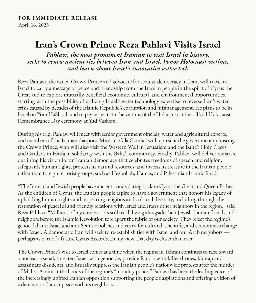Reza Pahlavi tweet media