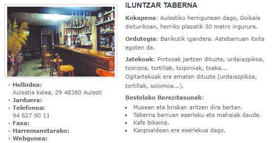 egunerokoak's tweet photo. @goikone Aulestin, Iluntzar taberna, Aulestia kalea 29 https://t.co/ETRXJTkK73