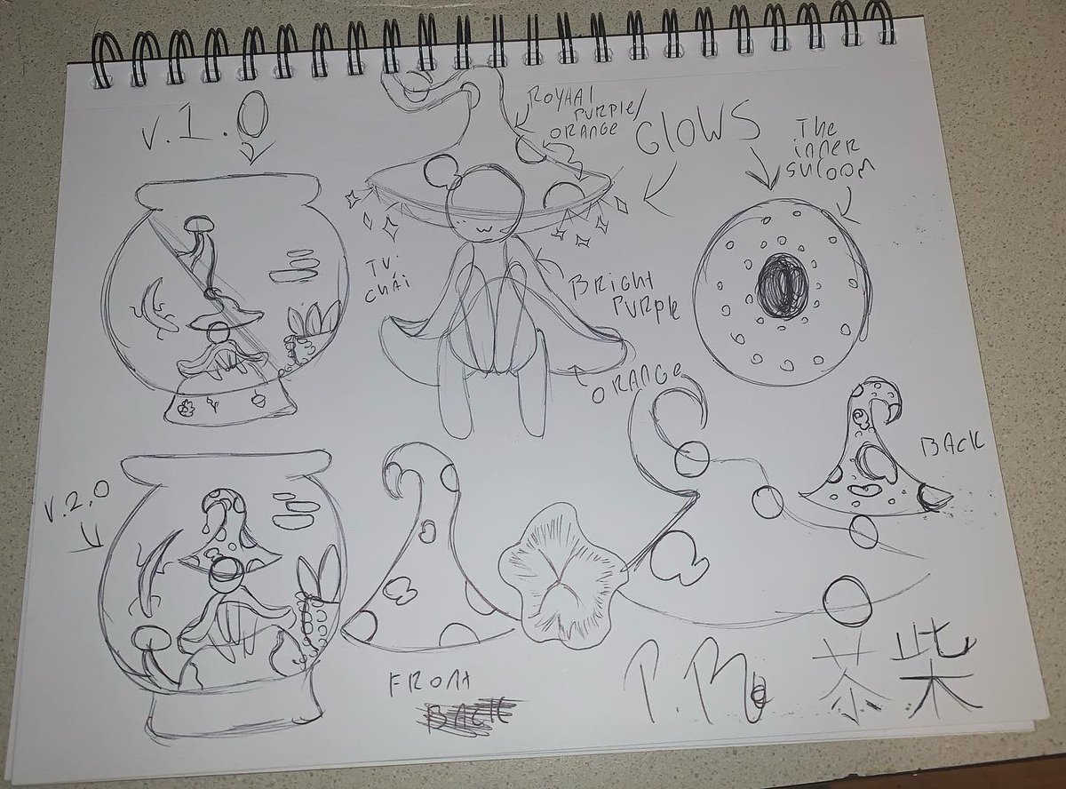 DRehpic's tweet photo. My little mushroom man! Tu chai! I gotta take a pic of his finished form https://t.co/r56HSlJjFw