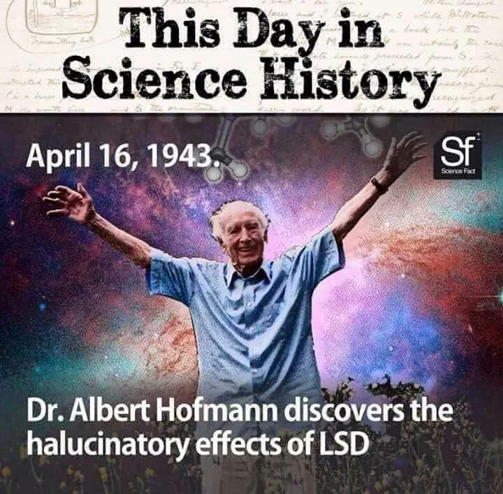 APsychedelics's tweet image. This Day in Science History 👨‍🔬