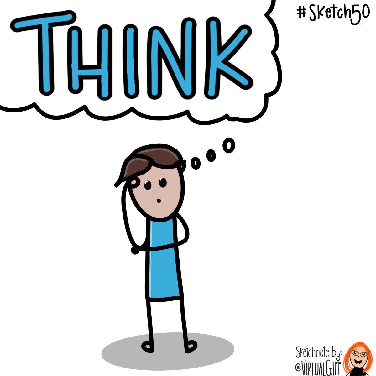 VirtualGiff's tweet image. #sketch50 Day 14. Think
#TodayISketchnotED