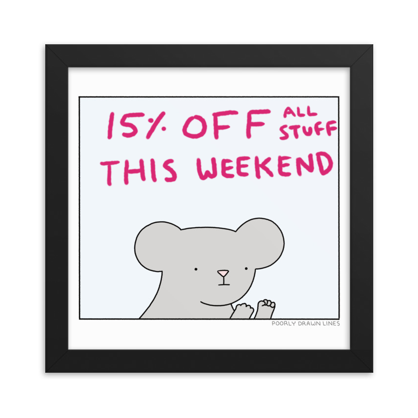 everything in the store is 15% off now through monday! 

https://t.co/dD2Rshiz57 