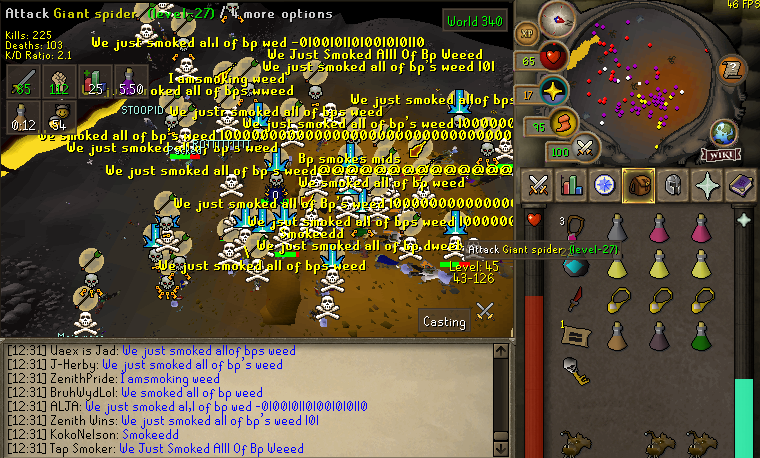rs_zenith's tweet photo. THEY ONLY LASTED 3 FIGHTS..   

BLOWPIPE BEING THE ONLY CLAN THAT CAME NEAR THE 65 ZENITH MEMBERS WHO SHOWED UP TODAY WERE PUT IN THE SPOTLIGHT..  

THEY WERE COMPLETELY WIPED OFF THE MAP OVER AND OVER AND OVER AGAIN... RESULTING IN THEM SPENDING 45 MINUTES OF THEIR TRIP AT EDGE. https://t.co/FKhehuRBwx