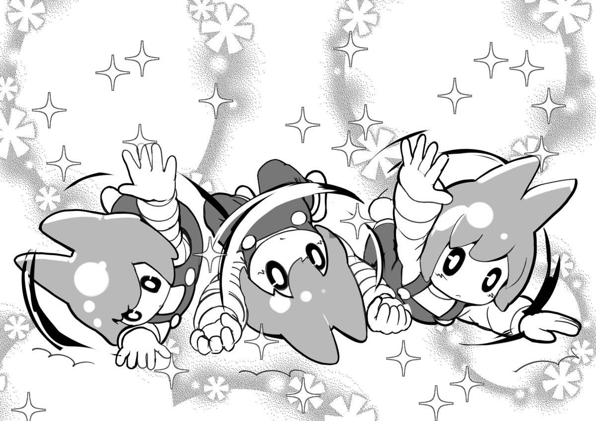 漫画っぽいものを描いて遊んでました。
あまりにひどいことになったので、
かわいくなったコマだけおいておきます。 