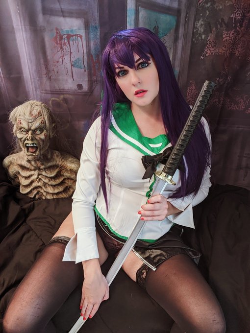 1 pic. Throwback to my Saeko Busujima set 🖤 HOTD is still my favorite horror anime!

🌟 https://t.co/x3K4zLNqko