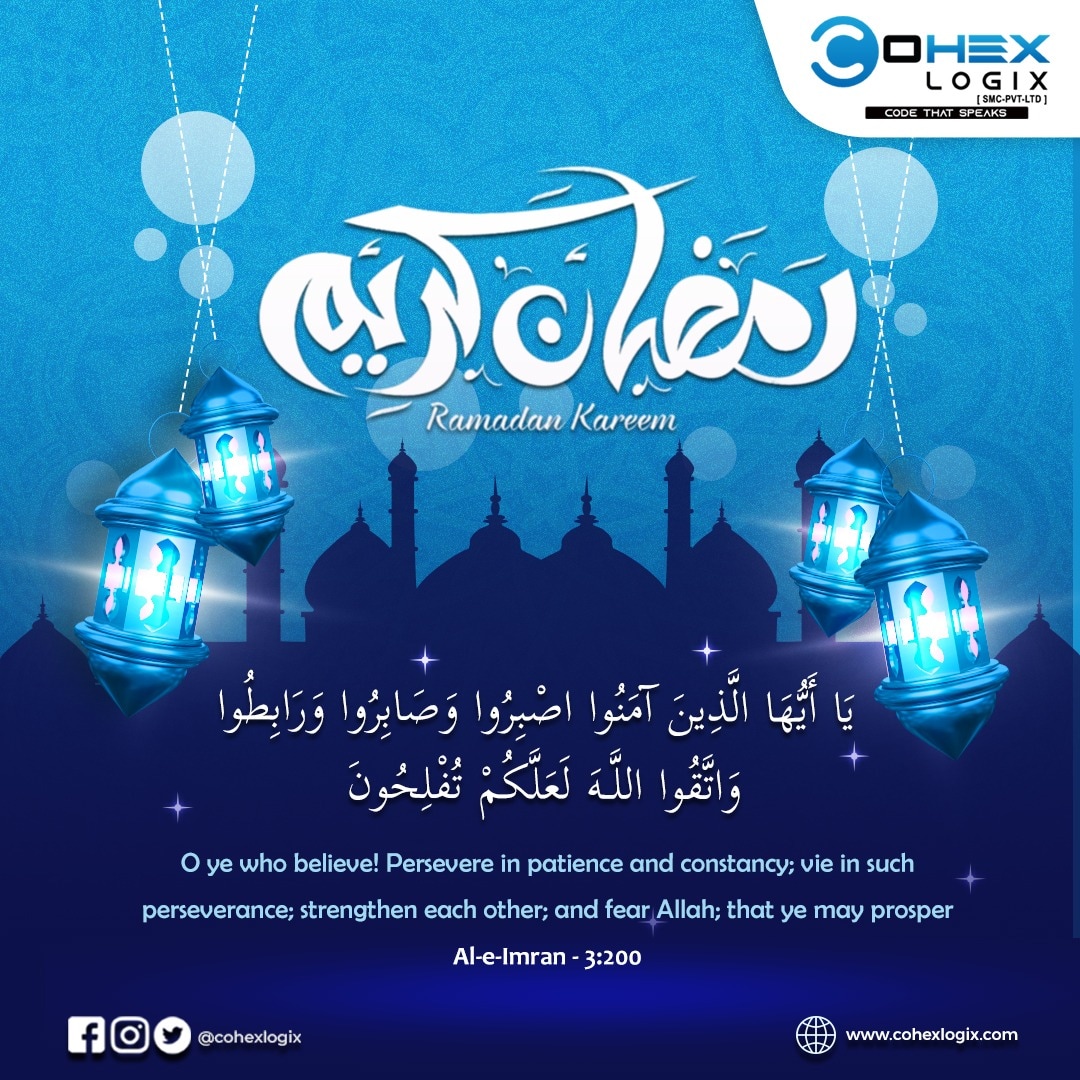 CohexLogix's tweet photo. Have A Blessed Ramadan โจ
#Cohexlogix #ramadan #ramadan2023 #islamicmonth #blessed #forgiveness #blessings #sins #Allah #Muslims #prayers #dua #help #appetites #blessedmonth https://t.co/I5hNkjSmmr