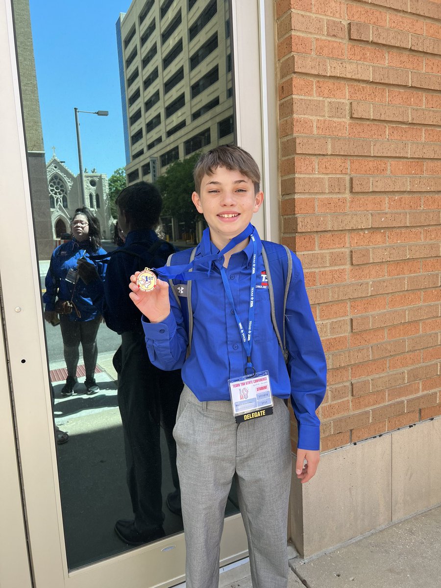 MFMSUpdates's tweet image. It’s not all just fun &amp;amp; games! These kids work hard! Congratulations to Daniel for first in state in Promotional Marketing at TSA #mfms #mfisd #mfmsrocks #mfisdcte @MFMSPride