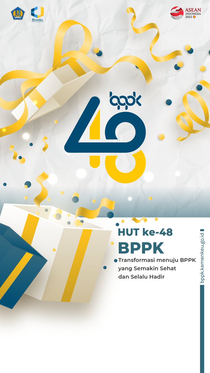 Selamat ulang tahun BPPK yang ke-48

Semoga BPPK semakin sehat dan selalu hadir untuk mengembangkan kompetensi SDM pengelola keuangan negara.

BPPK Naik Kelas Naik Terus!