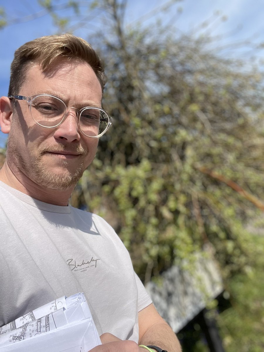 Feet sore again!!! Great day meeting residents in the ☀️