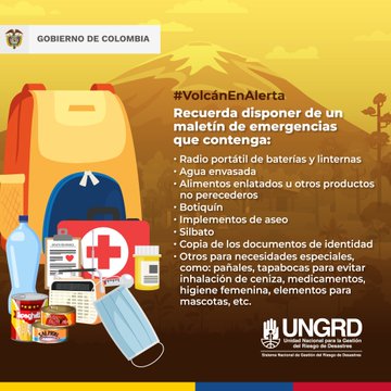 ANDigital_Col's tweet photo. El maletín de emergencias es el conjunto de elementos esenciales que se deben tener a la mano en caso de emergencia. Esta es una herramienta clave para garantizar la seguridad de la familia y proporcionar ayuda a otros. #VolcánEnAlerta

Conoce más en: https://t.co/K2sXsipmpt https://t.co/fjwLHPBs14