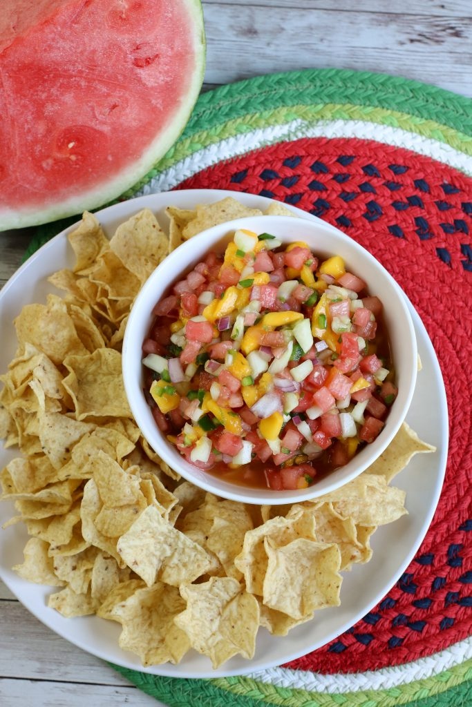 If you love watermelon, you are going to love this Homemade Watermelon Salsa recipe. 😍🍉 It is sweet and spicy, tangy, and refreshing. 

Get the recipe: aamom.co/1DX1vl