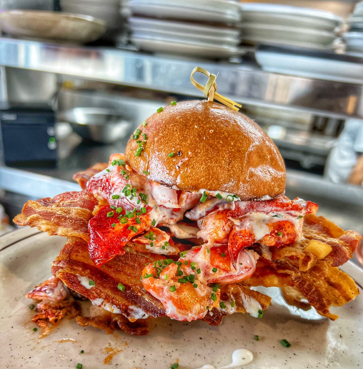ChefGruel's tweet photo. They said extra bacon, extra lobster https://t.co/CT9KxgQC8a