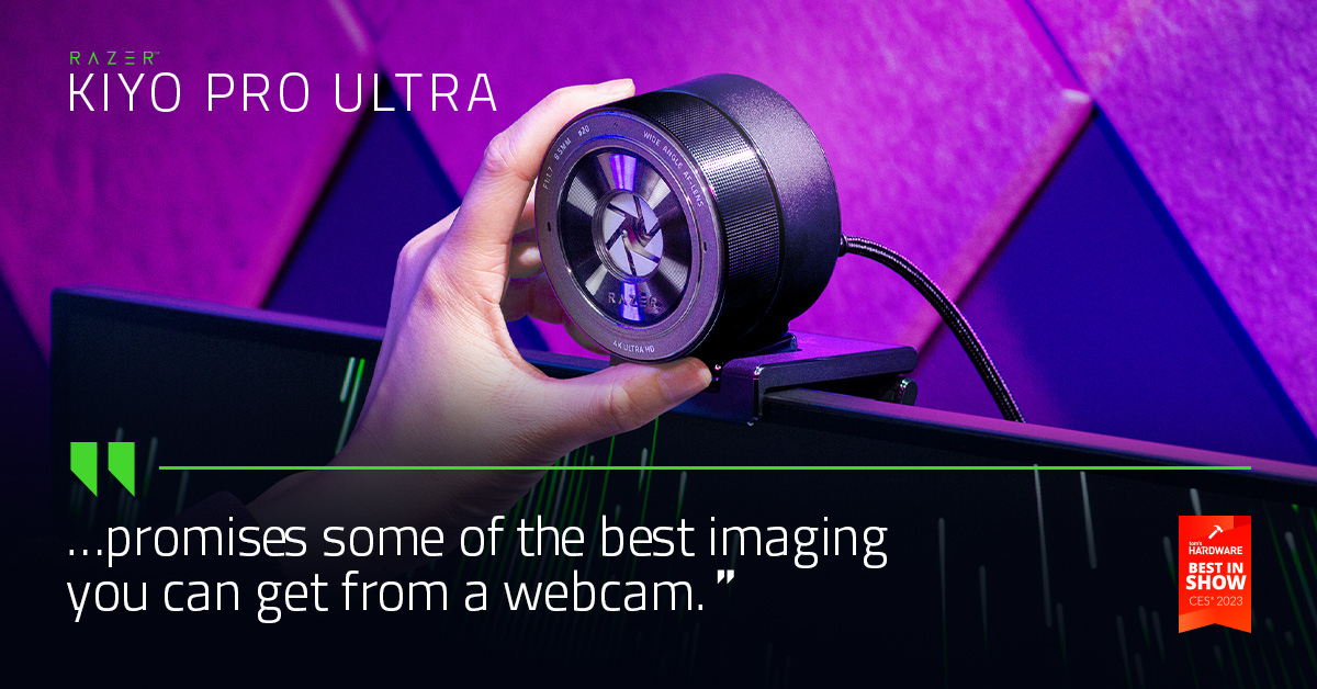 R Λ Z Ξ R on X: Our friends at @tomshardware tried out the Razer Kiyo Pro  Ultra and were thoroughly impressed by the webcam's DSLR-like 4K quality  and built-in physical privacy