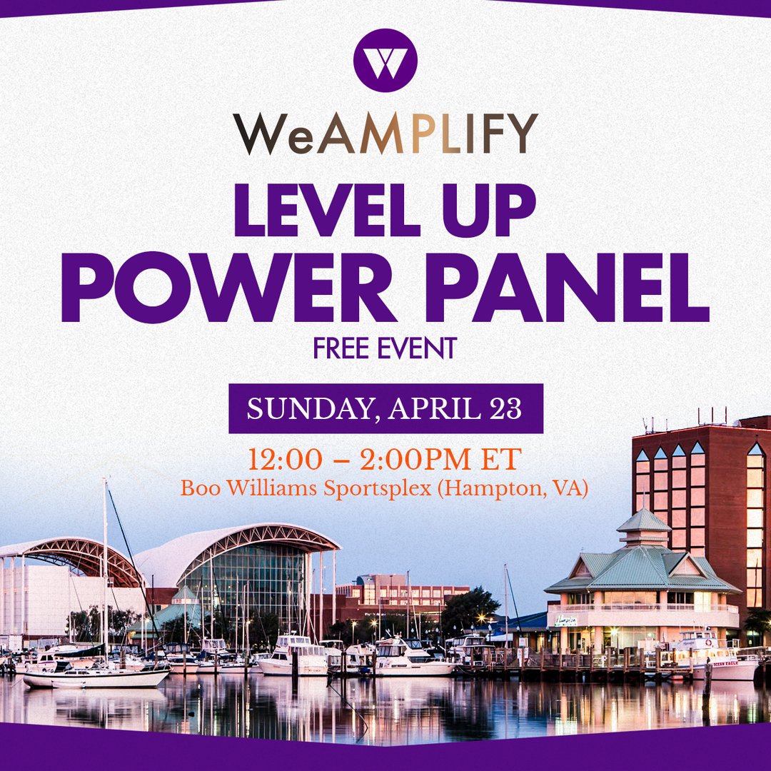 It's time to LEVEL UP 📈 

#WeCOACH is offering a panel presentation for women coaches attending the HBCU High School Unsigned Senior Showcase.

April 23 | 12 - 2 pm ET | Boo Williams Sportsplex (Hampton, VA). 

Register [bit.ly/WeCoachLevelUp] by April 15 to receive a ticket!