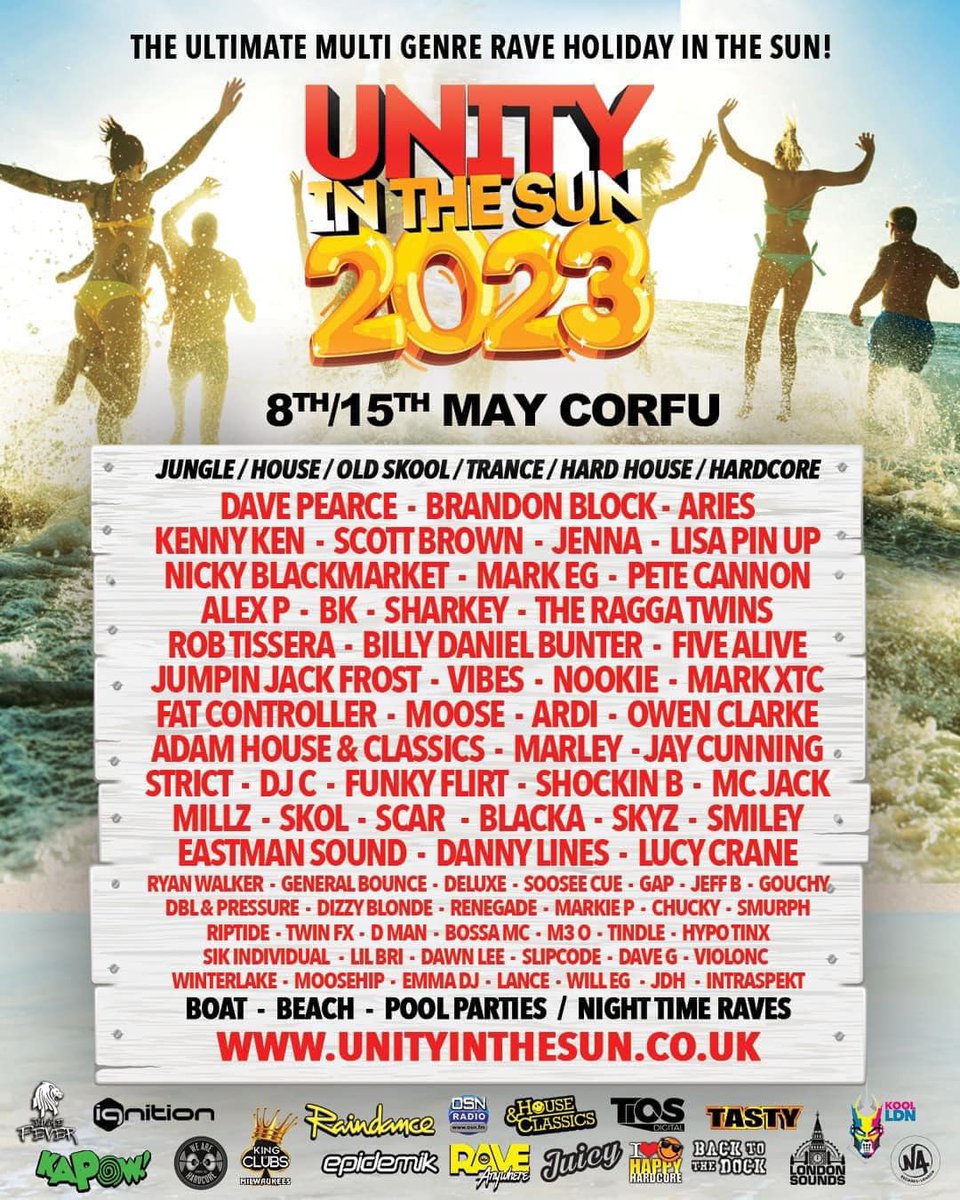 facebook.com/events/2393963…
facebook.com/unityinthesun
unityinthesun.net
#unityinthesun #UITS #Corfu #Kavos #greece #jungle #house #oldschool #trance #hardhouse #hardcore #boatparty #beachparty #PoolParty #Rave