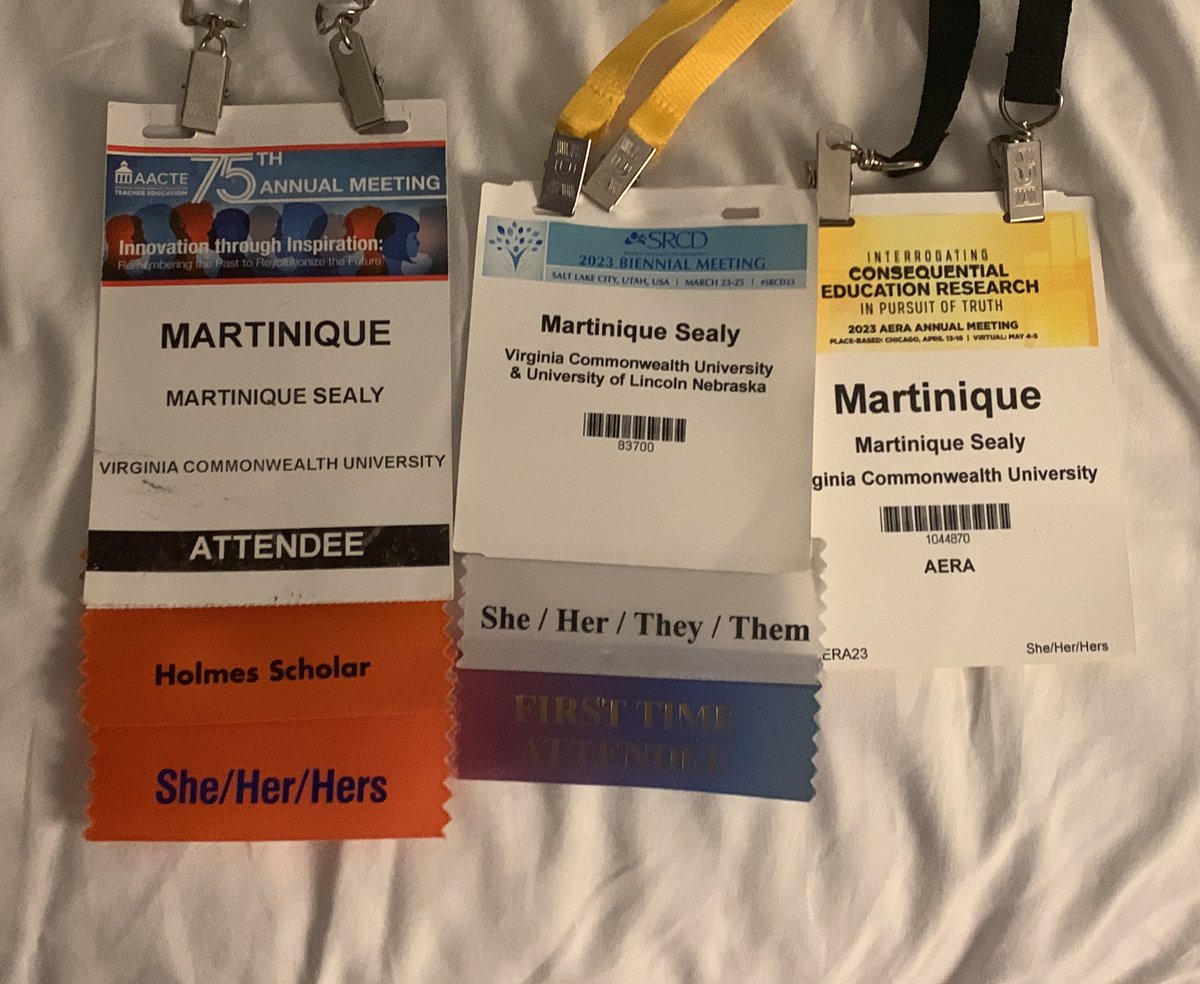 MartiniqueSealy's tweet image. Woohoooh! I made it! I did it! 
🫠😮‍💨😭👏🏽💪🏾👏🏽🙌🏽🤸🏽‍♀️

#AACTE23 #SRCD23 #AERA23