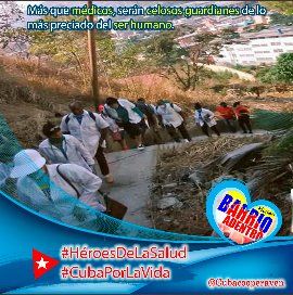 La Colaboración Cubana en Venezuela defiende el legado de los héroes de la patria. Solidarios y humanistas por principios. #20AniversarioBarrioAdentro #CubaPorLaVida #CubaCoopera <a href="/cubacooperaven/">Brigada Médica Cubana en Venezuela</a> <a href="/MINSAPCuba/">Ministerio de Salud Pública de Cuba</a>
<a href="/japortalmiranda/">José Angel Portal Miranda</a> <a href="/MinSaludVE/">MPPSalud</a> <a href="/MagaGutierrezV/">Magaly Gutiérrez Viña</a>