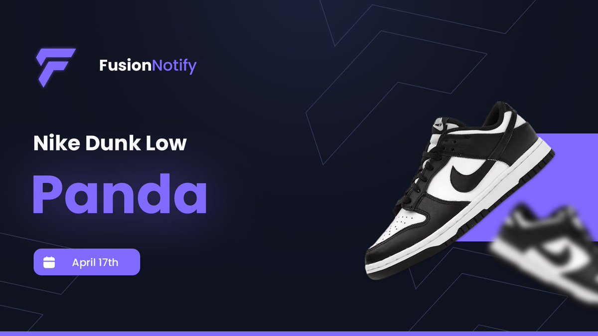 The Nike Dunk Low Panda is (again) restocking on April 17th. 

Make sure to join our group to get more info!