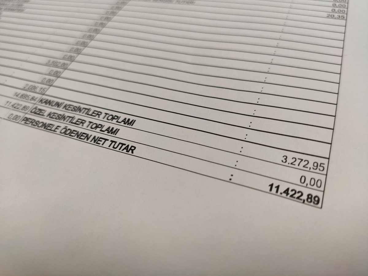 Bu gerçek SGK memurunun maaşı.

#SGKtekyürek