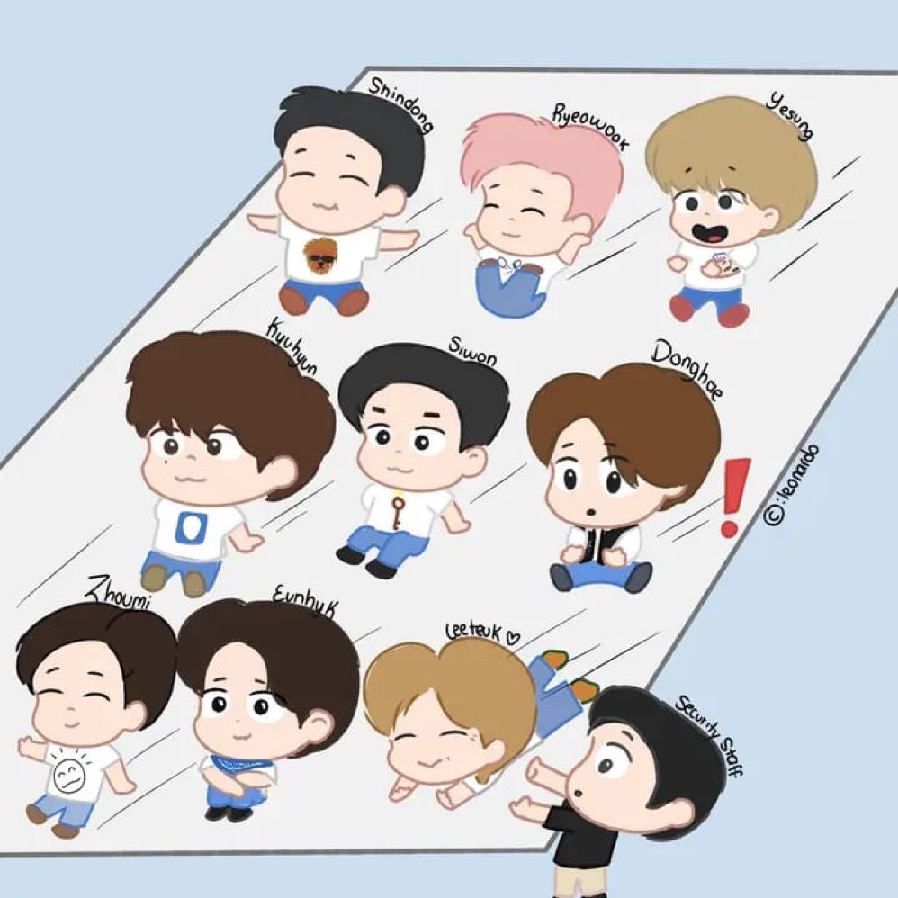 eidaexoelf's tweet photo. Omg hahaha what a cute artwork including the security guy worried for diving Leeteuk!
CTTO https://t.co/vIiP58D3Pt